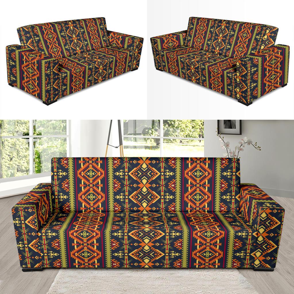 Kente Classic Design African Print Sofa Slipcover-JTAMIGO.COM