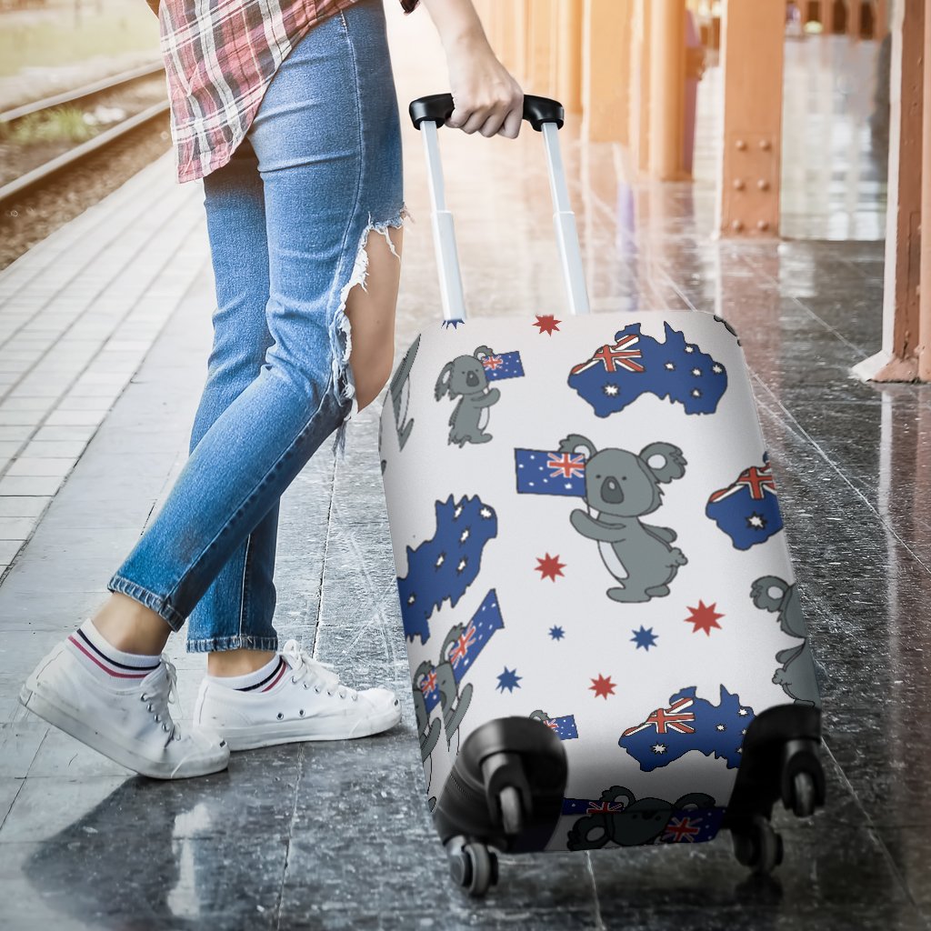 Koala Australia Day Themed Design Luggage Cover Protector