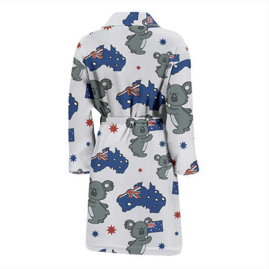 Koala Australia Day Themed Design Men Bath Robe-JTAMIGO.COM