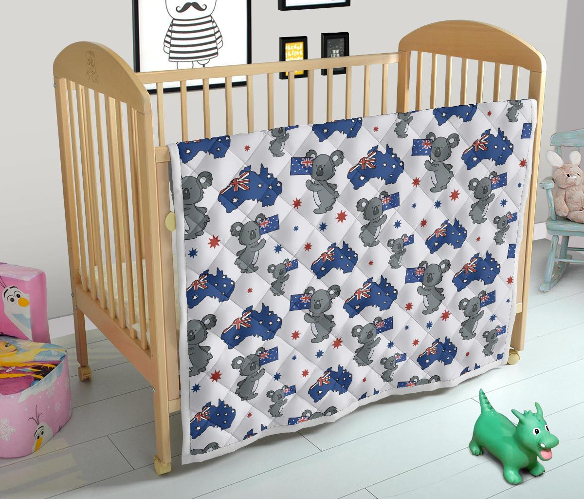 Koala Australia Day Themed Design Premium Quilt-JTAMIGO.COM