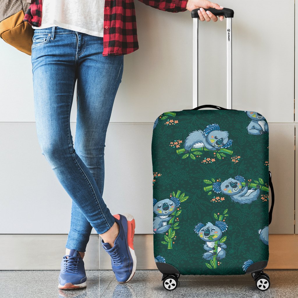 Koala Blue Design Print Luggage Cover Protector