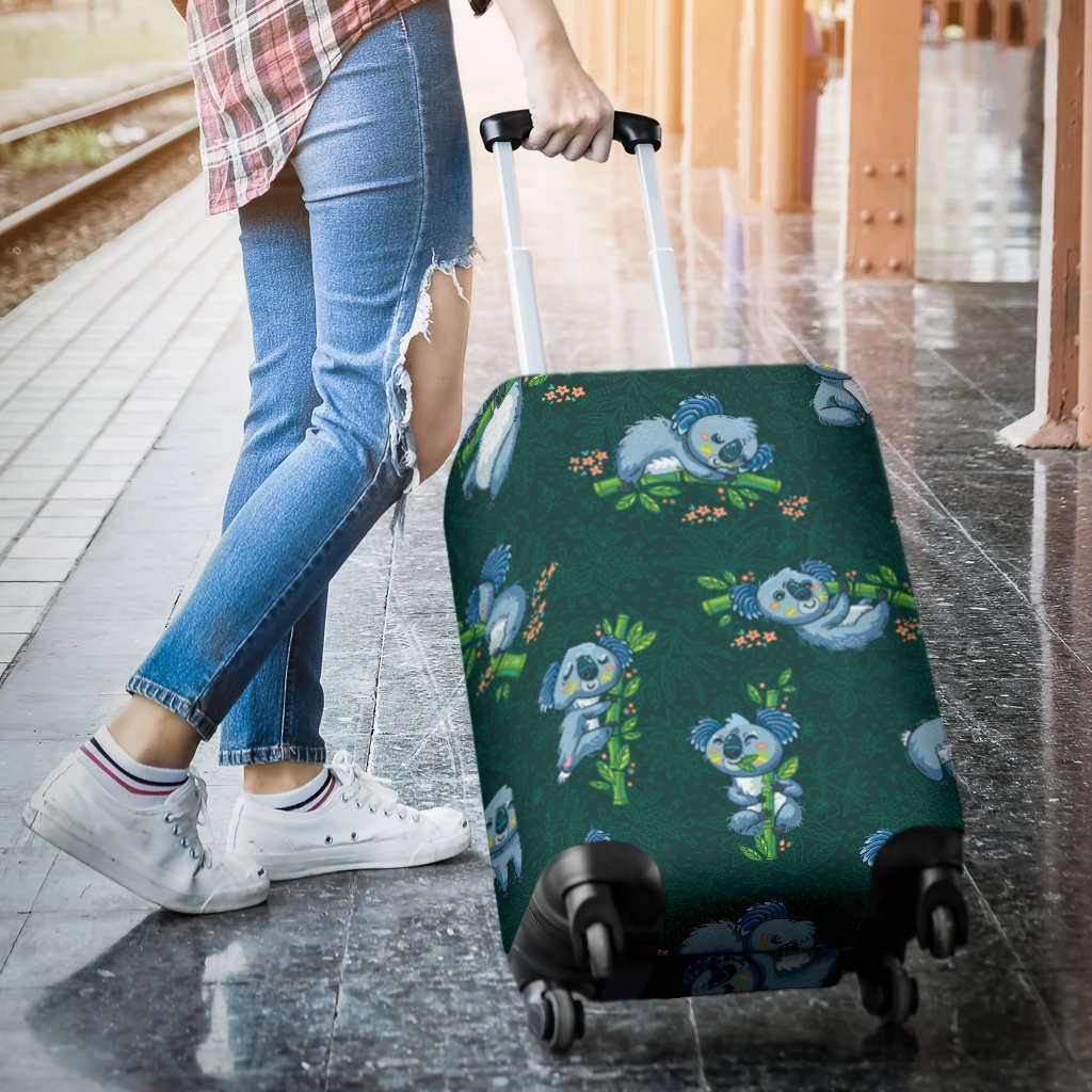 Koala Blue Design Print Luggage Cover Protector