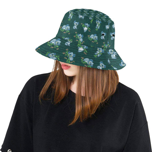 Koala Blue Design Print Unisex Bucket Hat