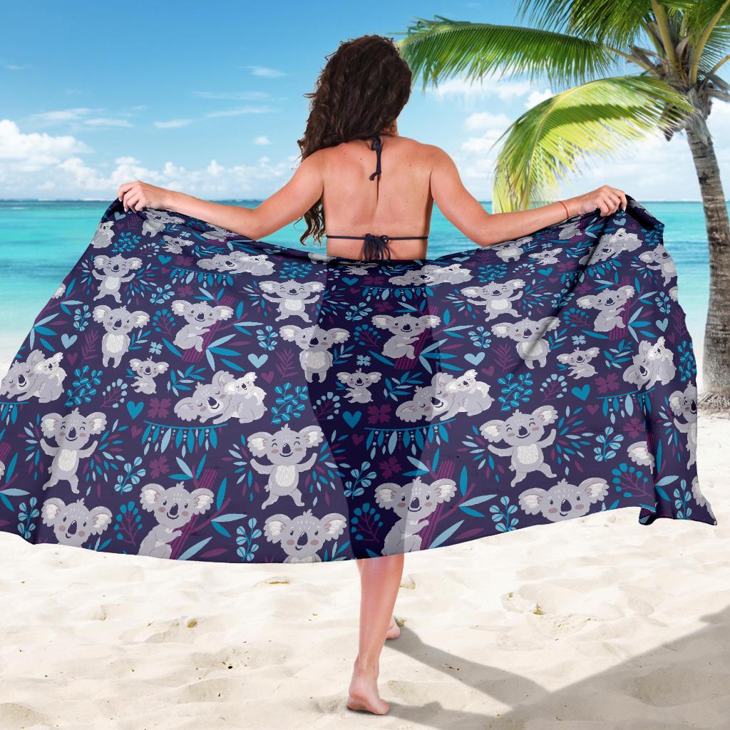 Koala Cute Themed Design Print Sarong Pareo Wrap
