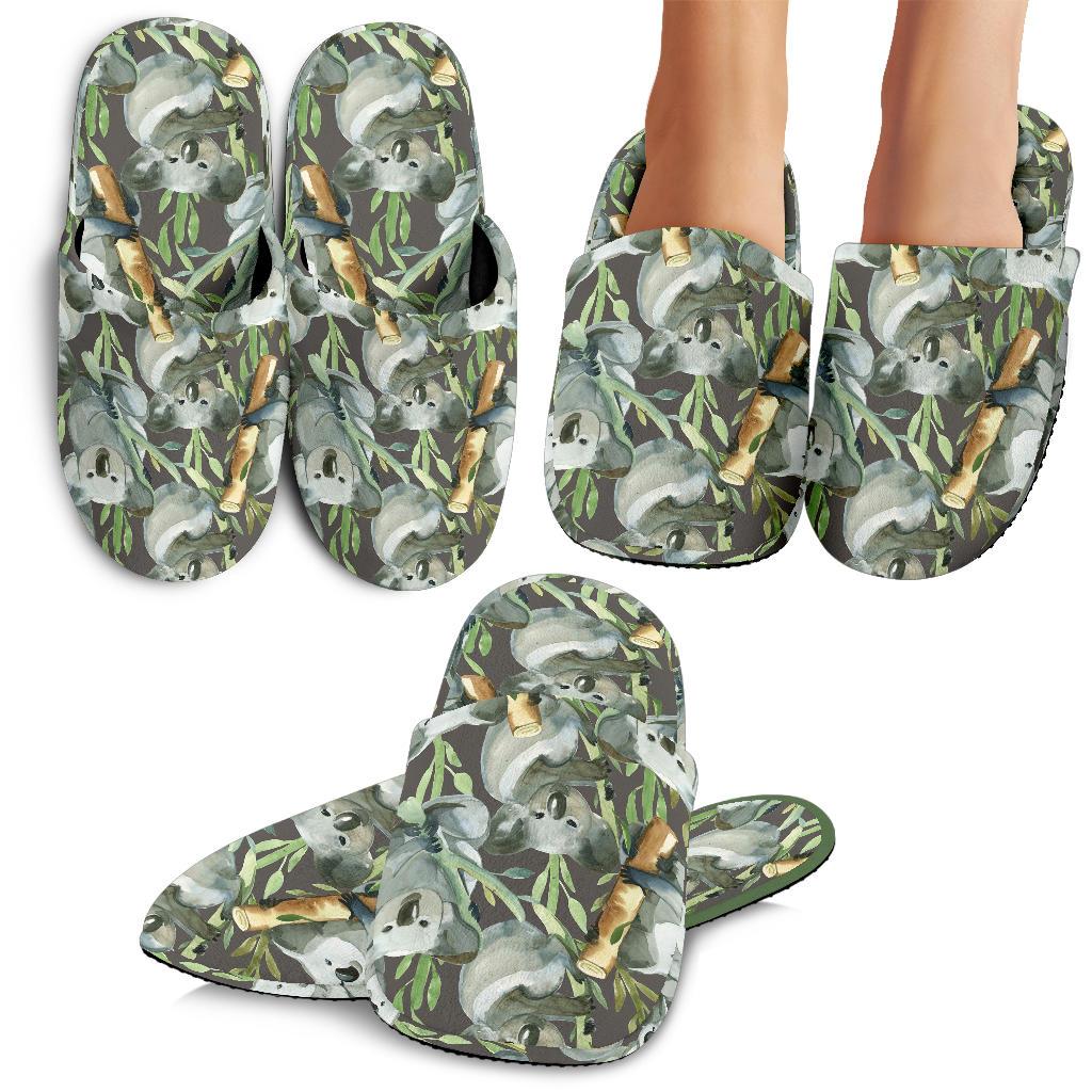 Koala Pattern Design Print House Slippers