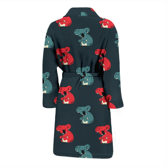 Koala Pattern Print Design 02 Men Bathrobe-JORJUNE.COM