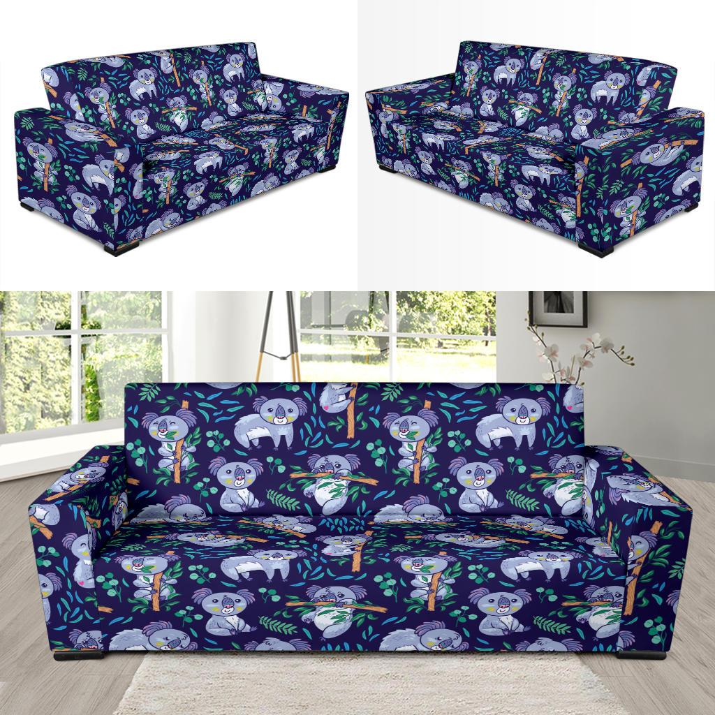 Koala Themed Design Print Sofa Slipcover-JTAMIGO.COM