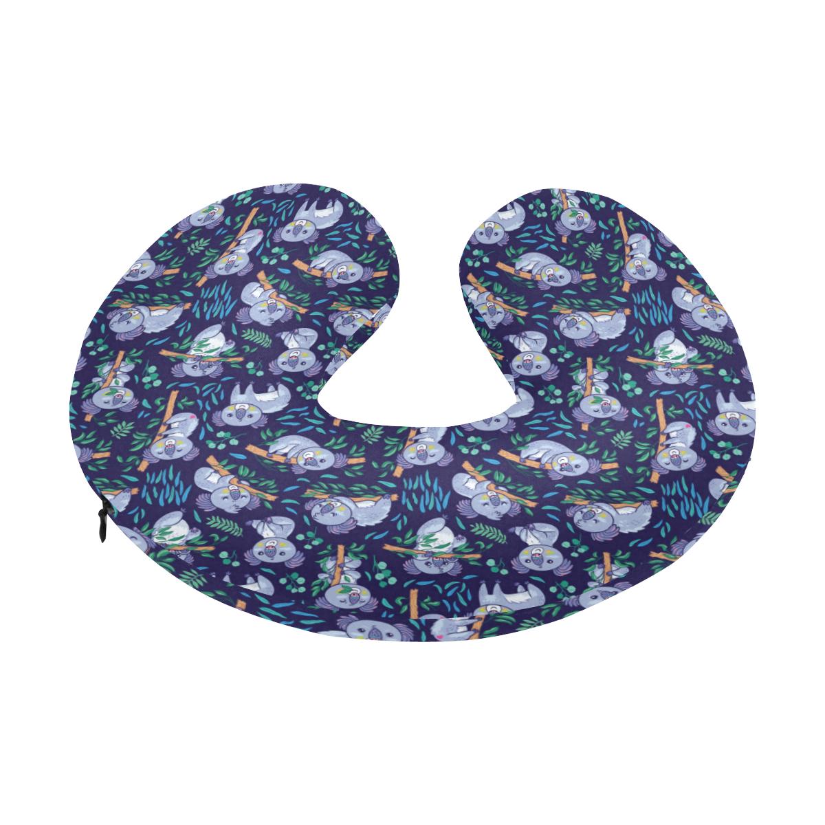 Koala Themed Design Print U-Shaped Travel Neck Pillow-JTAMIGO.COM