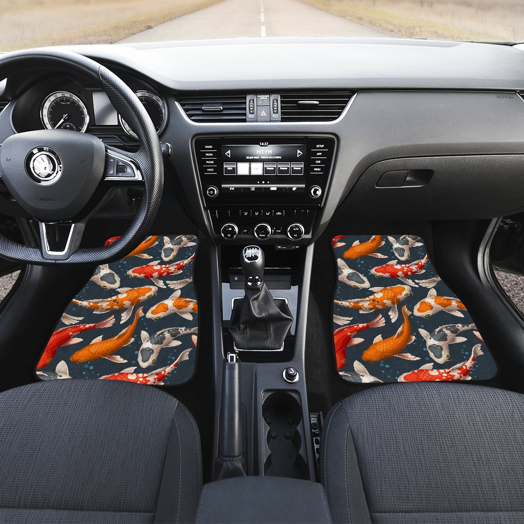 Koi Carp Cute Design Themed Print Car Floor Mats