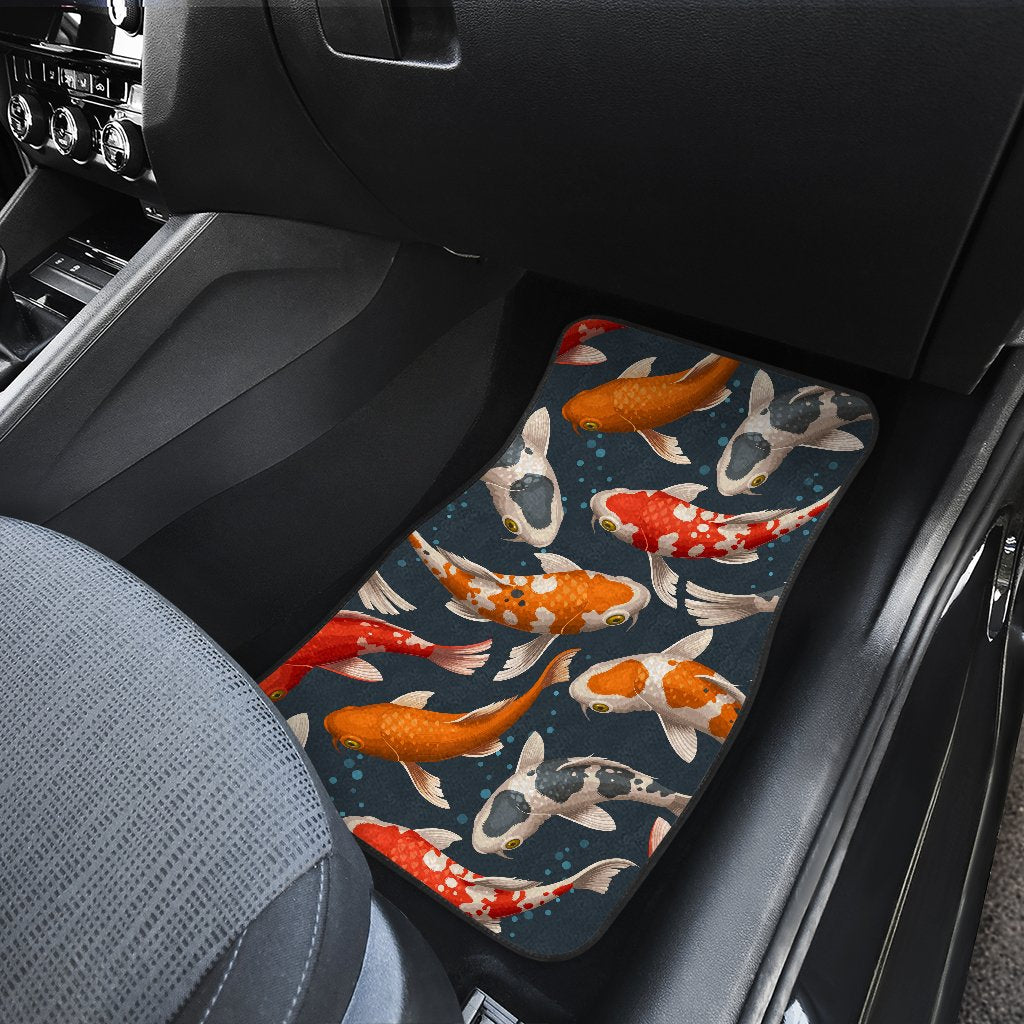 Koi Carp Cute Design Themed Print Car Floor Mats