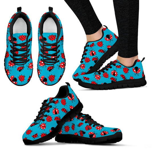Ladybug Action Print Pattern Women Sneakers Shoes