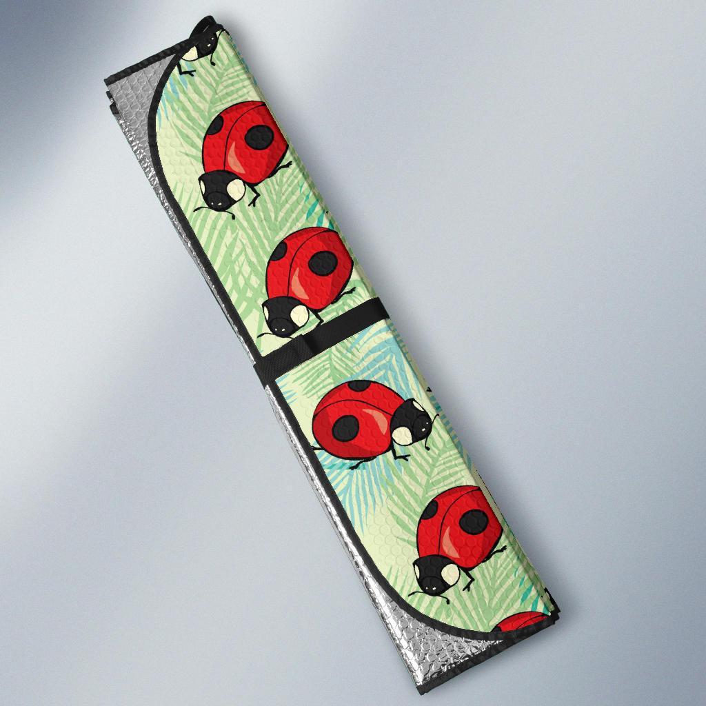 Ladybug Cute Print Pattern Car Sun Shade For Windshield