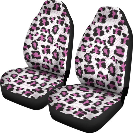 Leopard Pink Skin Print Universal Fit Car Seat Covers
