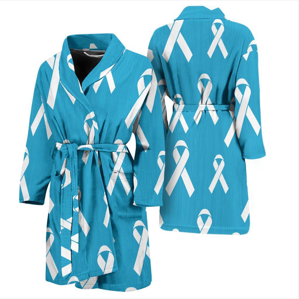 Liver cancer Pattern Print Design 01 Men Bathrobe-JORJUNE.COM