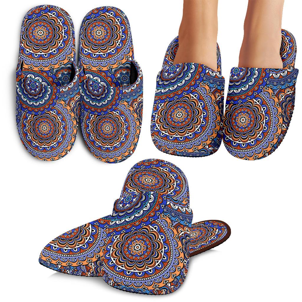 Mandala Boho Chic Design Print House Slippers