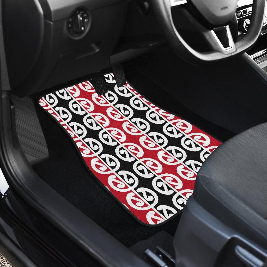 Maori Classic Themed Design Print Car Floor Mats