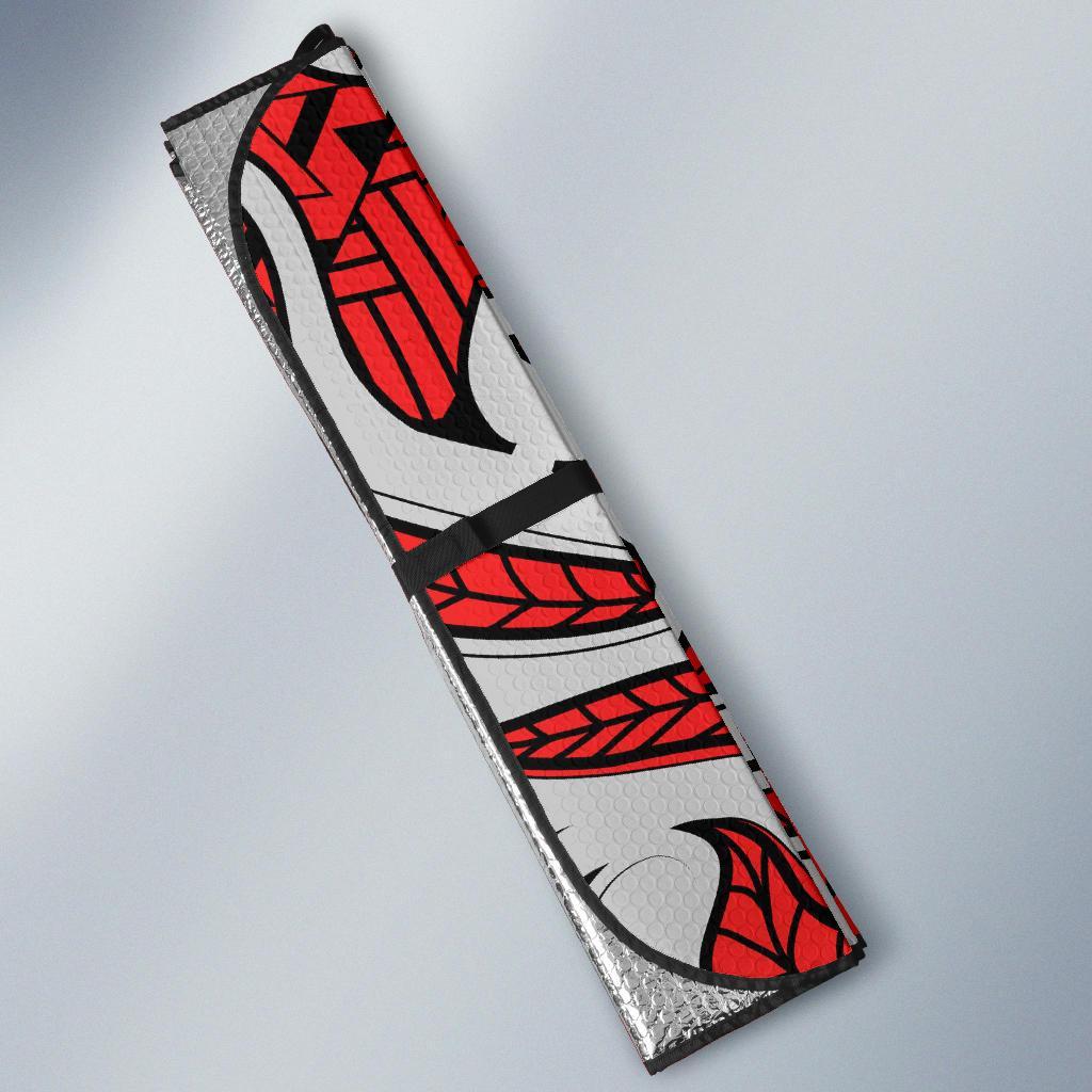 Maori Polynesian Themed Design Print Car Sun Shade For Windshield
