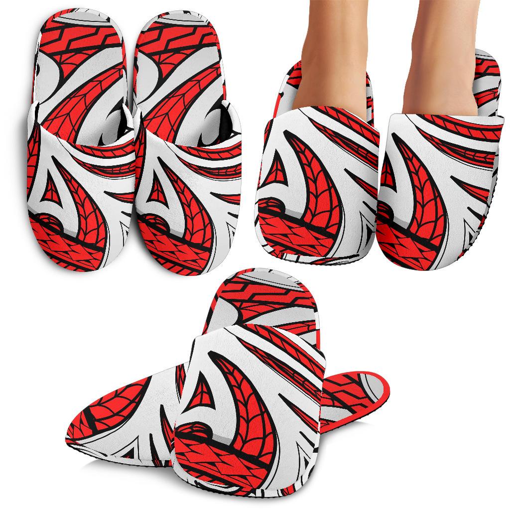 Maori Polynesian Themed Design Print House Slippers