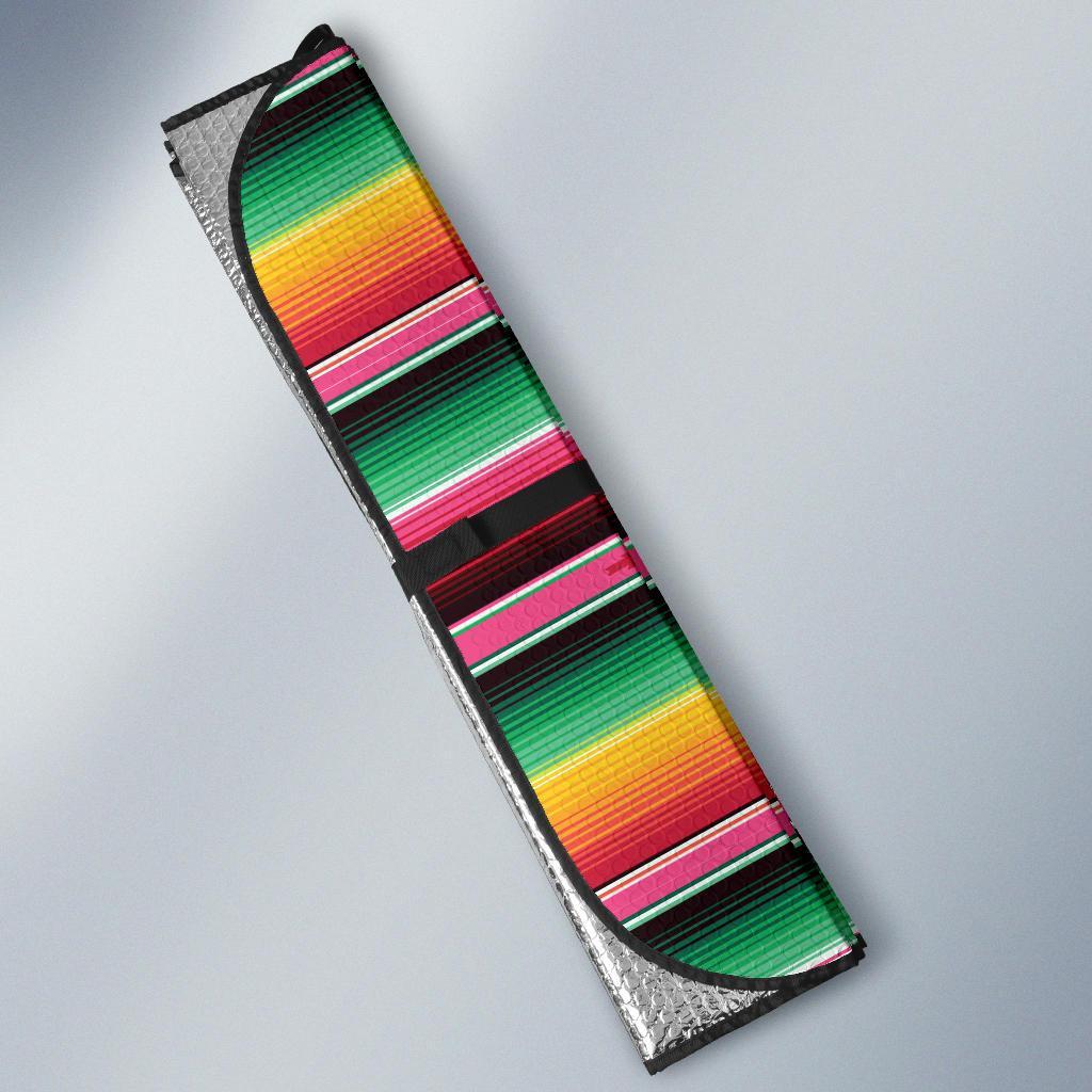 Mexican Blanket Classic Print Pattern Car Sun Shade For Windshield