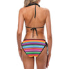 Mexican Blanket Colorful Print Pattern Custom Bikini Swimsuit (Model S01)-JTAMIGO.COM