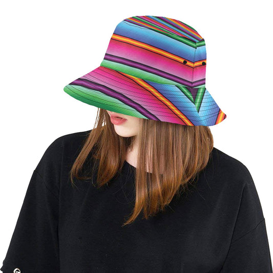 Mexican Blanket Colorful Print Pattern Unisex Bucket Hat