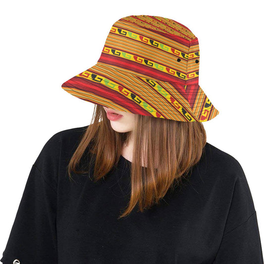Mexican Blanket Ornament Print Pattern Unisex Bucket Hat