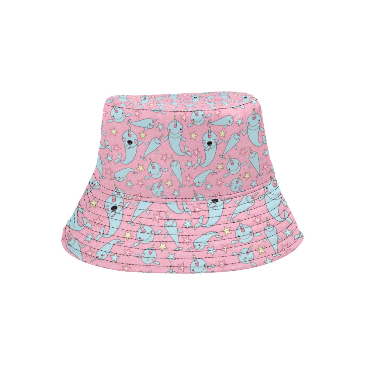 Narwhal Cartoon Cute Print Unisex Bucket Hat