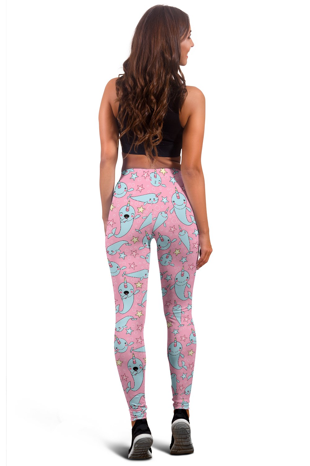 Narwhal Cartoon Cute Print Women Leggings