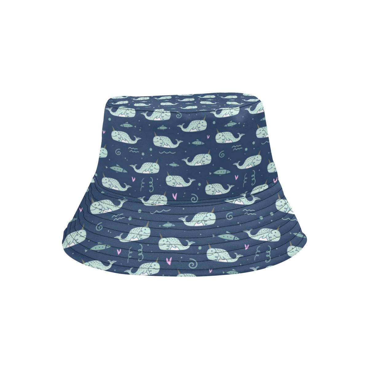 Narwhal Design Print Unisex Bucket Hat