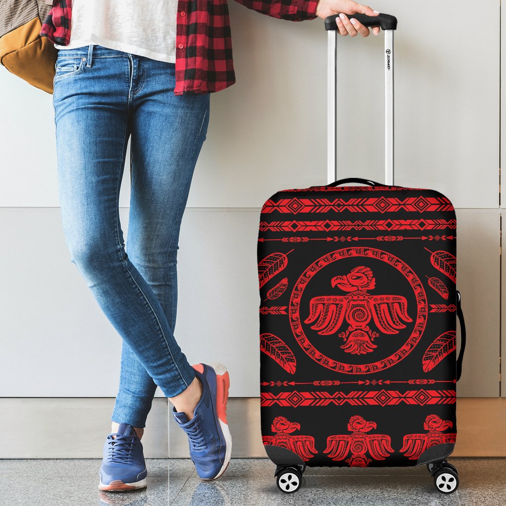 Native American Eagle Themed Print Luggage Cover Protector