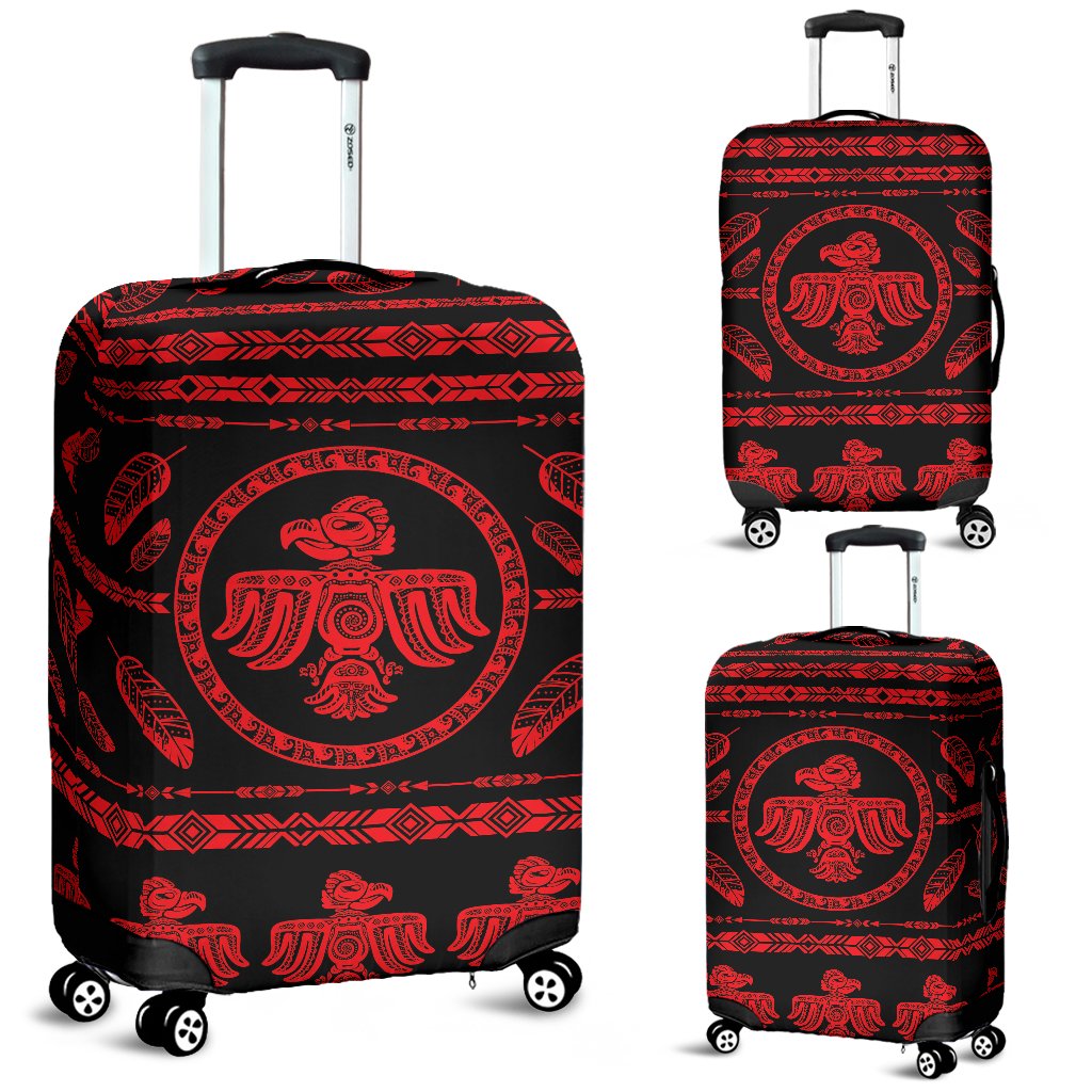 Native American Eagle Themed Print Luggage Cover Protector