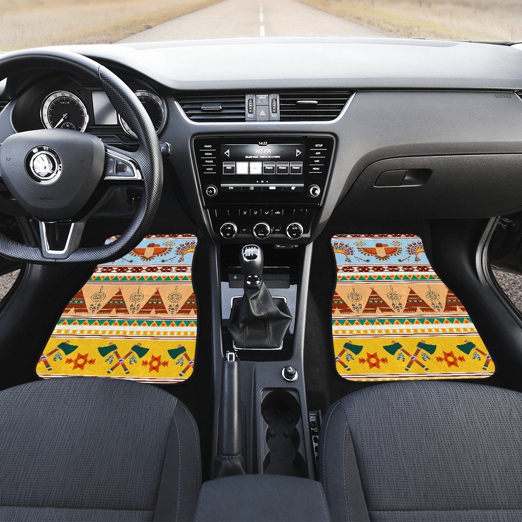 Native American Pattern Design Print Car Floor Mats