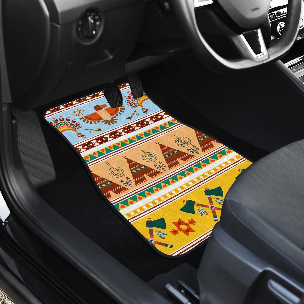 Native American Pattern Design Print Car Floor Mats