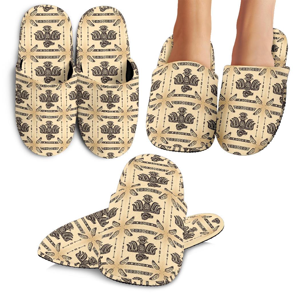 Native American Themed Design Print House Slippers