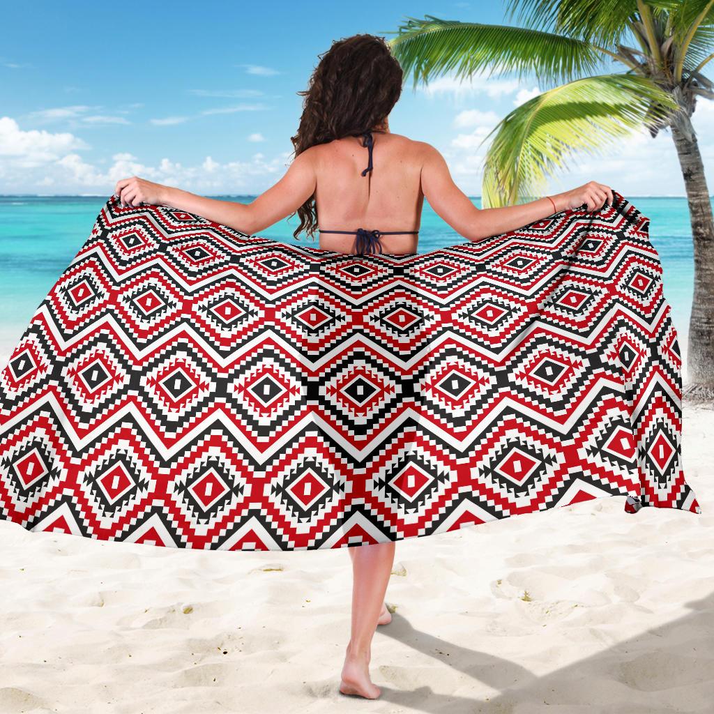 Native American Themed Tribal Print Sarong Pareo Wrap