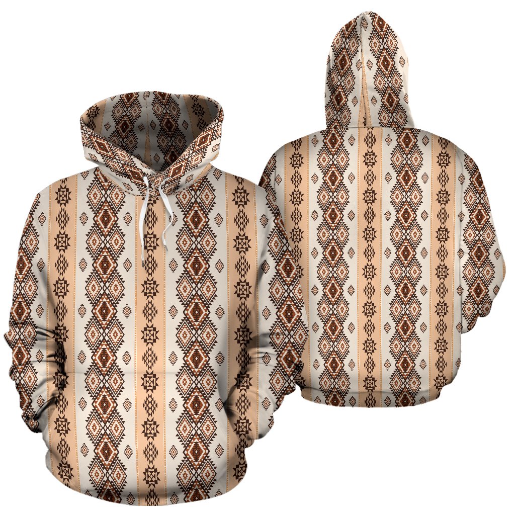 Native Classic Pattern Print Pullover Hoodie
