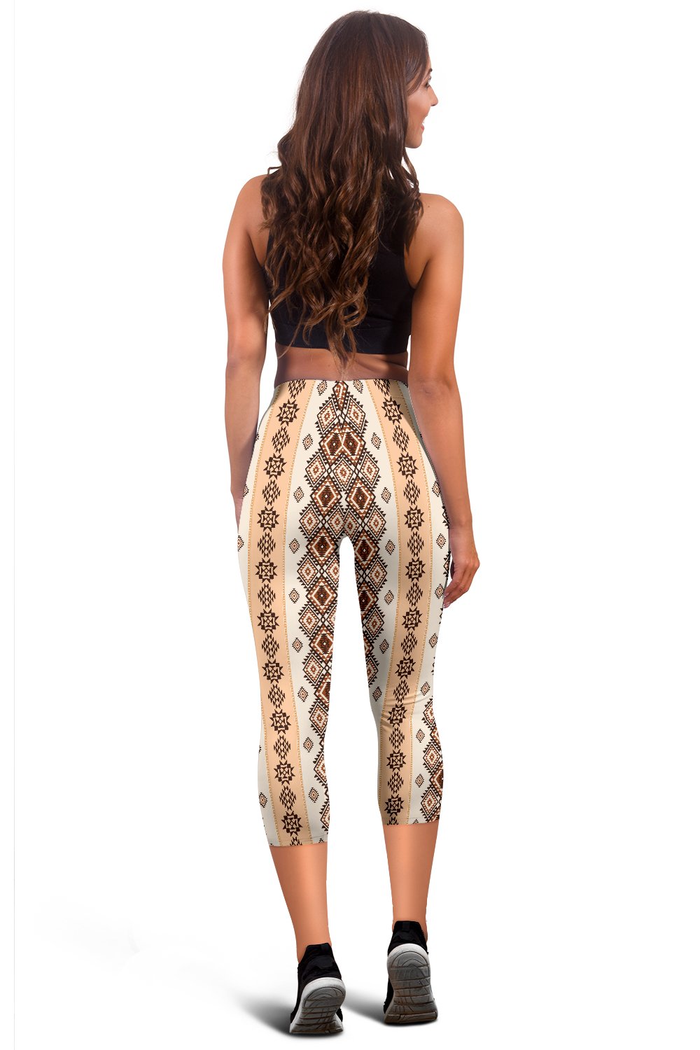 Native Classic Pattern Print Women Capris