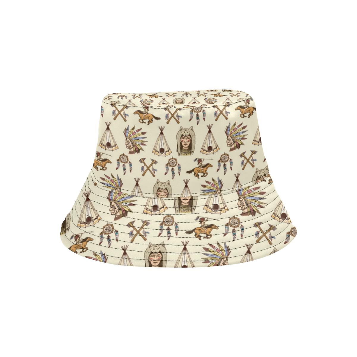Native Indian Pattern Design Print Unisex Bucket Hat