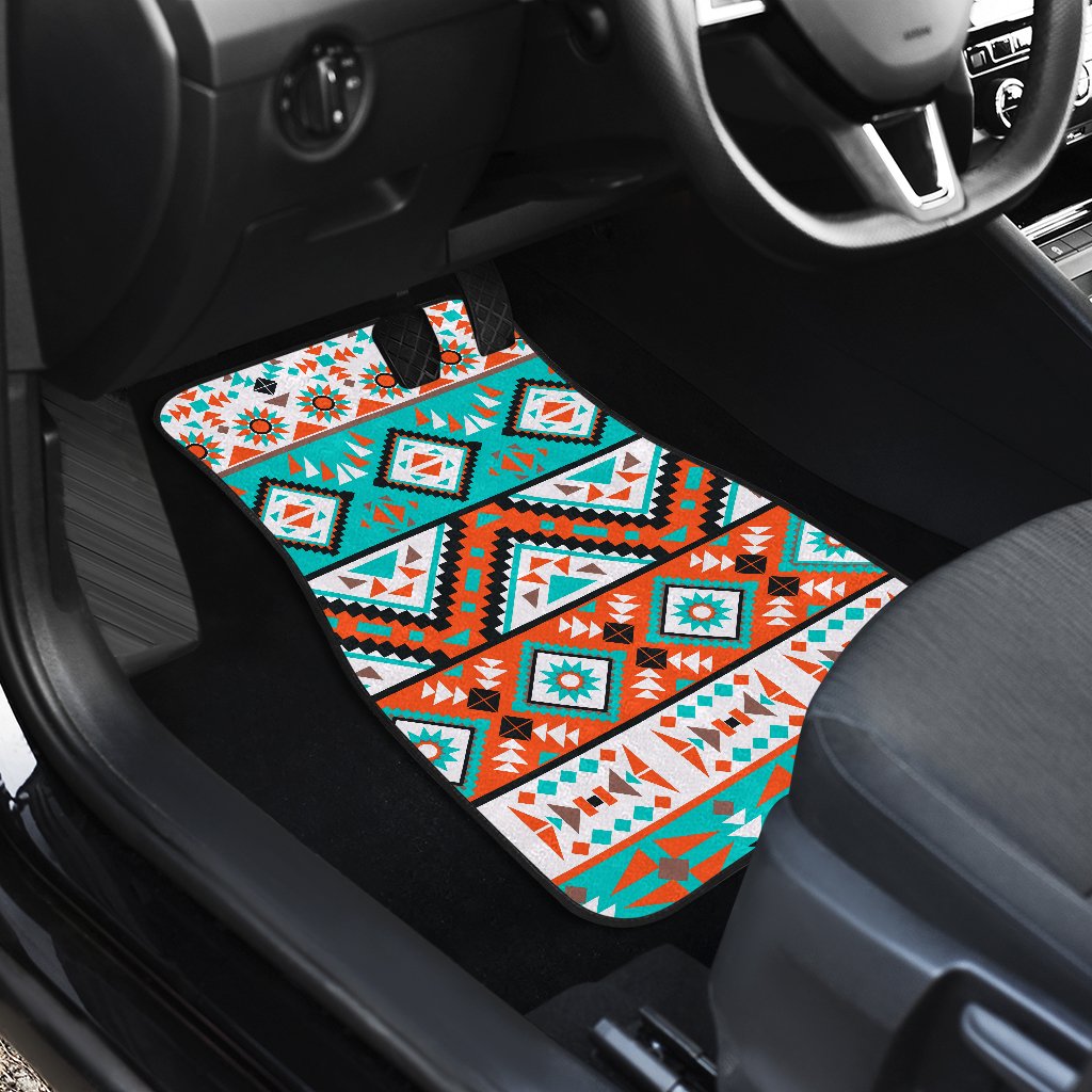 Navajo Style Print Pattern Car Floor Mats