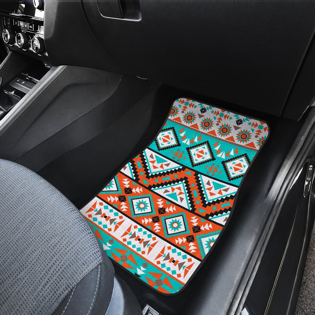 Navajo Style Print Pattern Car Floor Mats