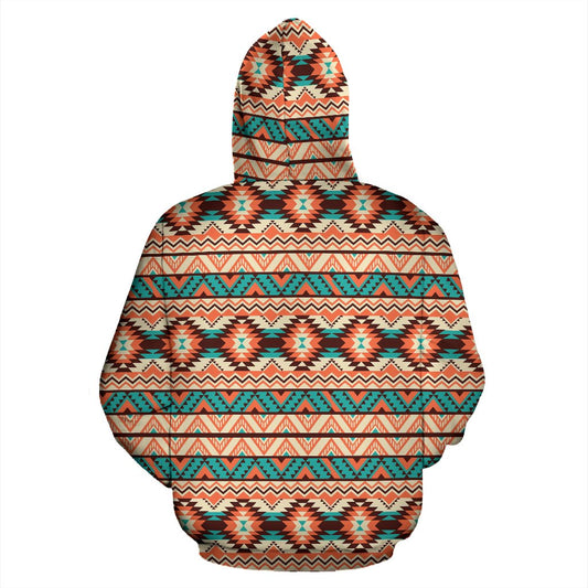 Navajo Western Style Print Pattern Pullover Hoodie