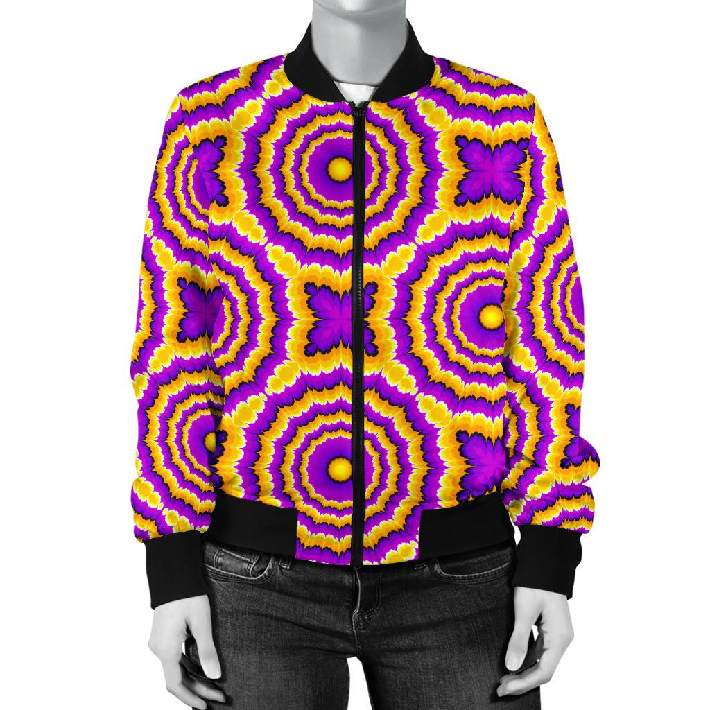Optical illusion Expansion Women Casual Bomber Jacket