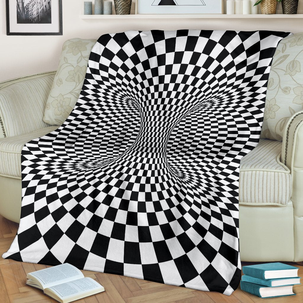Optical illusion Projection Torus Fleece Blanket