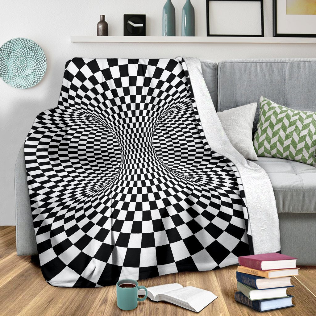 Optical illusion Projection Torus Fleece Blanket