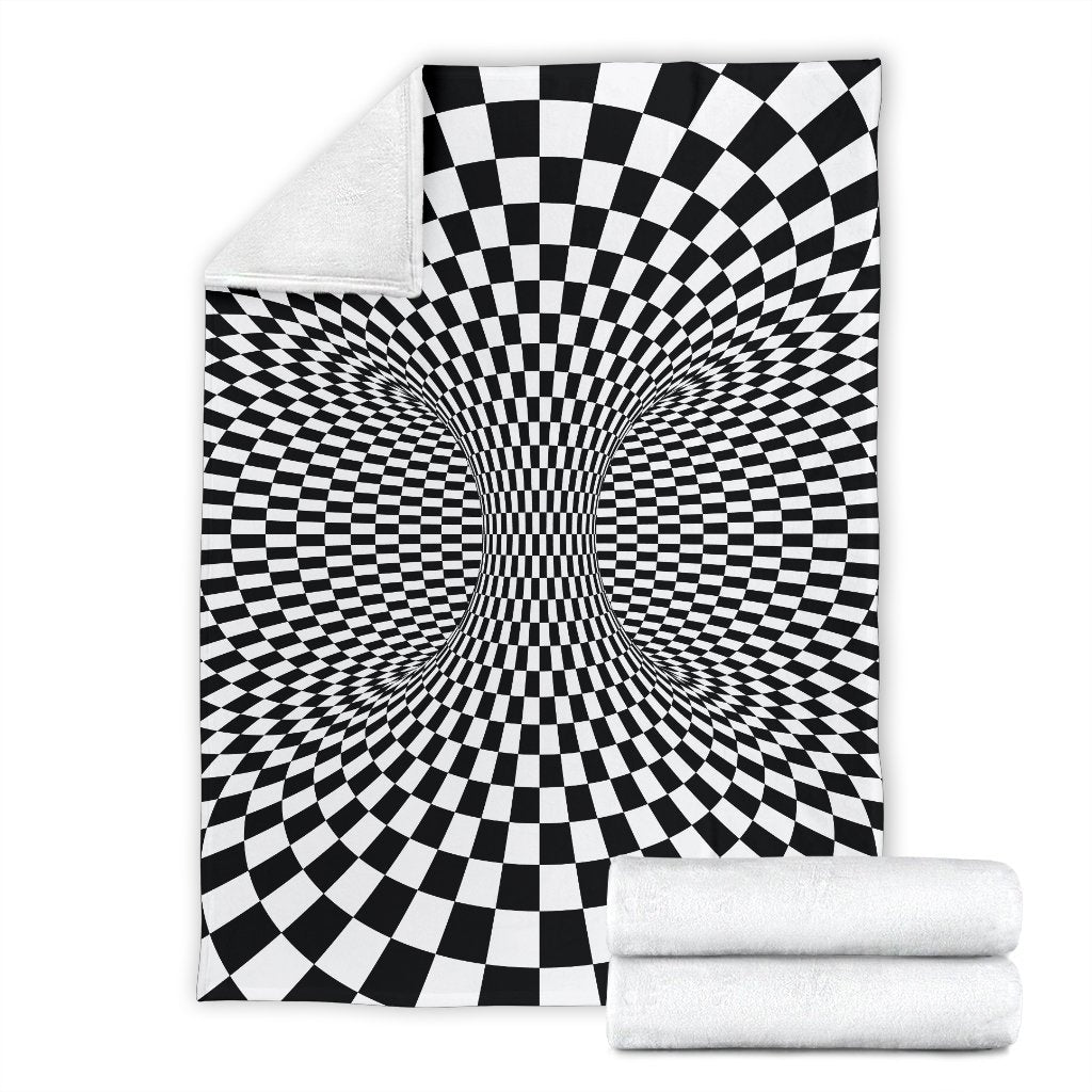 Optical illusion Projection Torus Fleece Blanket