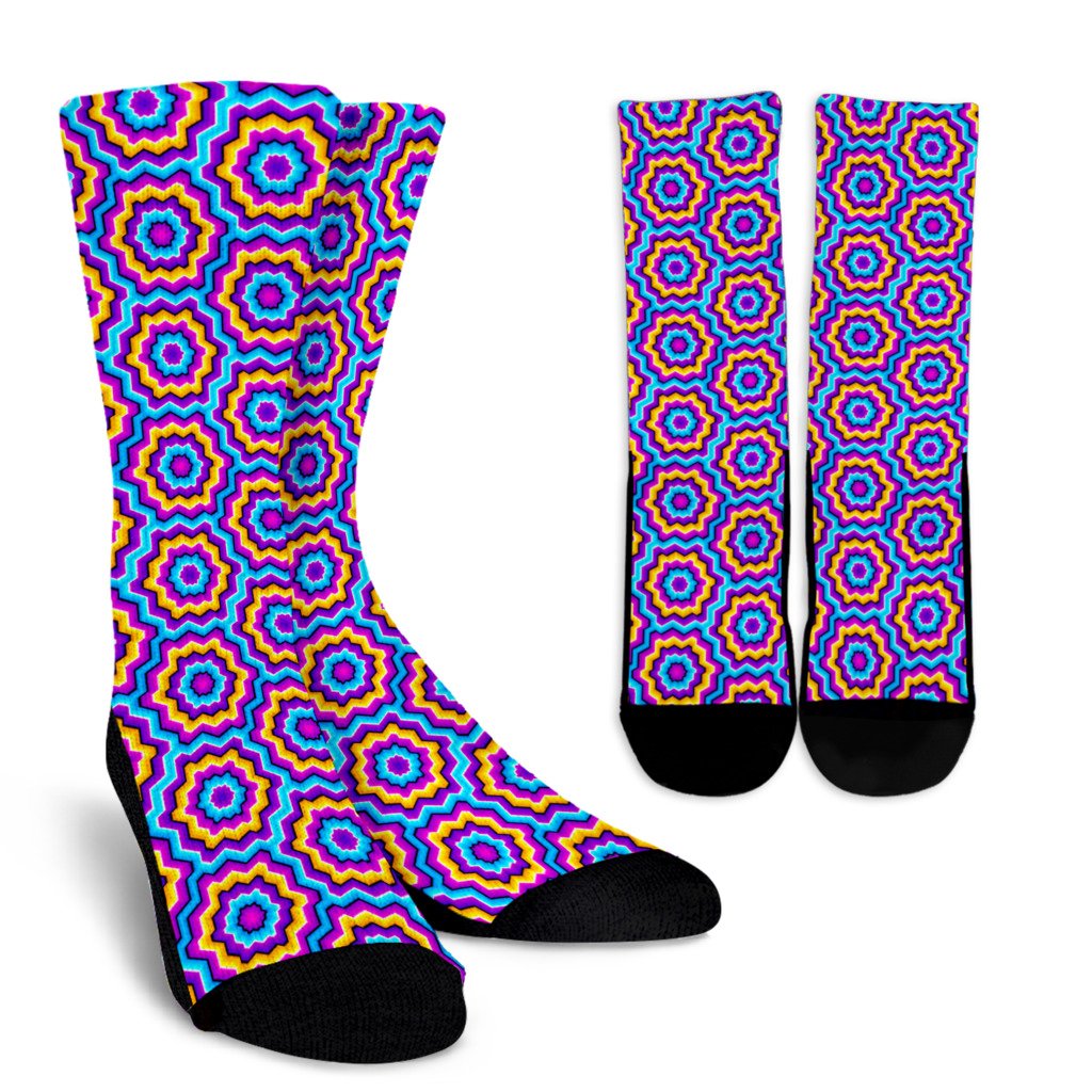 Optical illusion Techno Movement Crew Socks