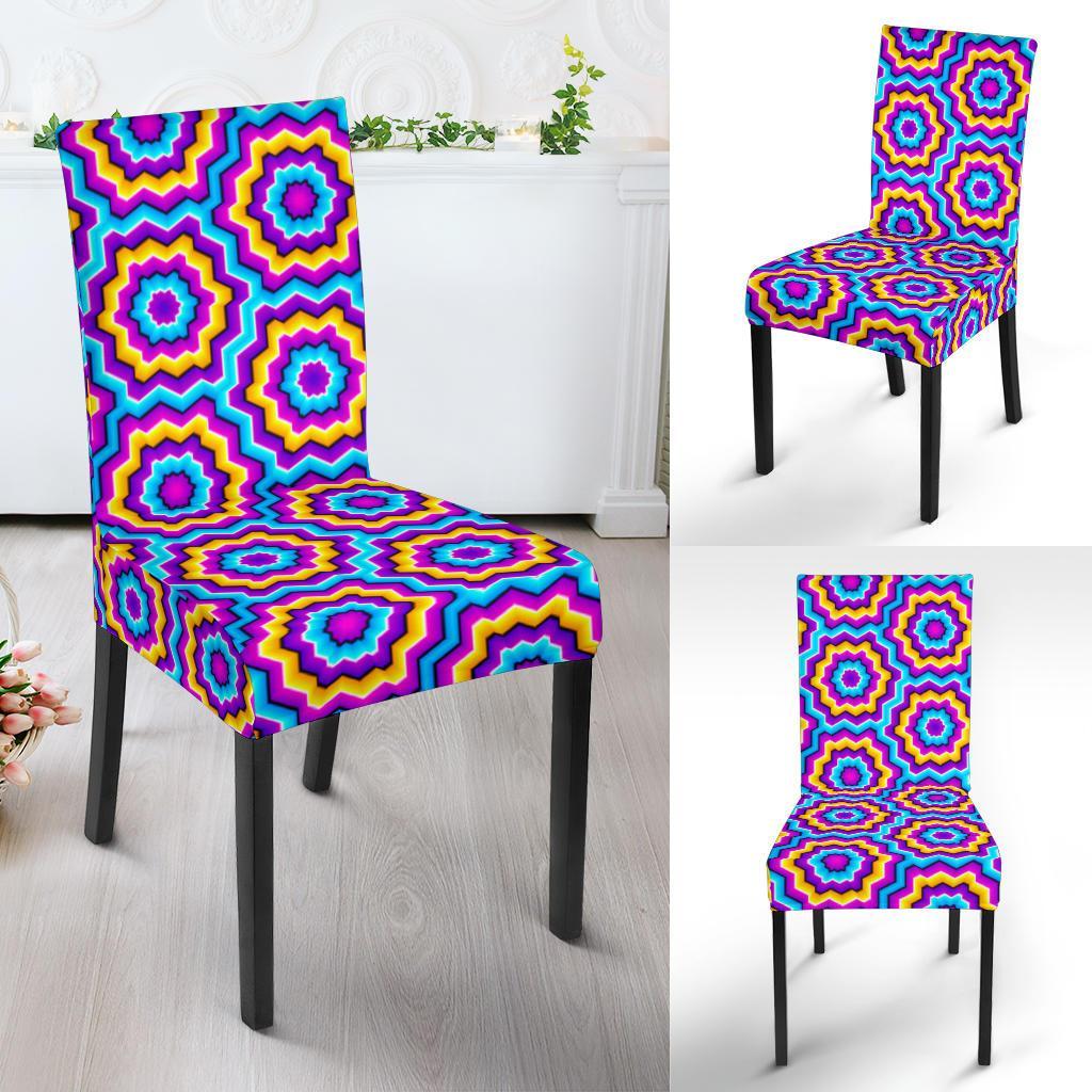 Optical illusion Techno Movement Dining Chair Slipcover-JTAMIGO.COM