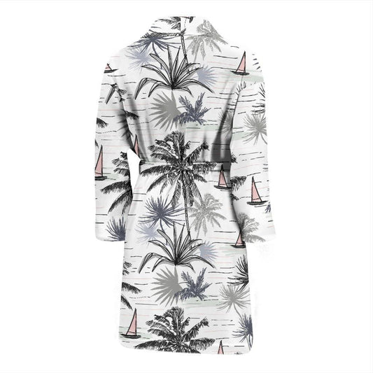 Pacific island Pattern Print Design A04 Men Bathrobe-JORJUNE.COM