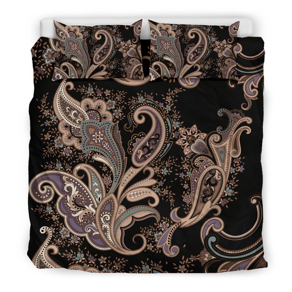 Paisley Mandala Design Print Duvet Cover Bedding Set