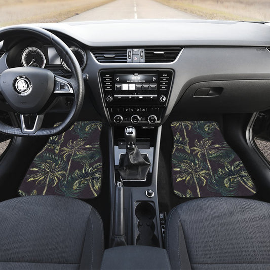 Palm Tree Background Design Print Car Floor Mats